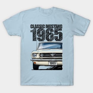 1965 Ford Mustang Wimbleton White T-Shirt